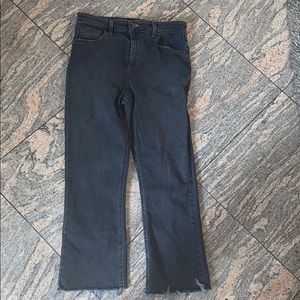 high waisted black mom jeans